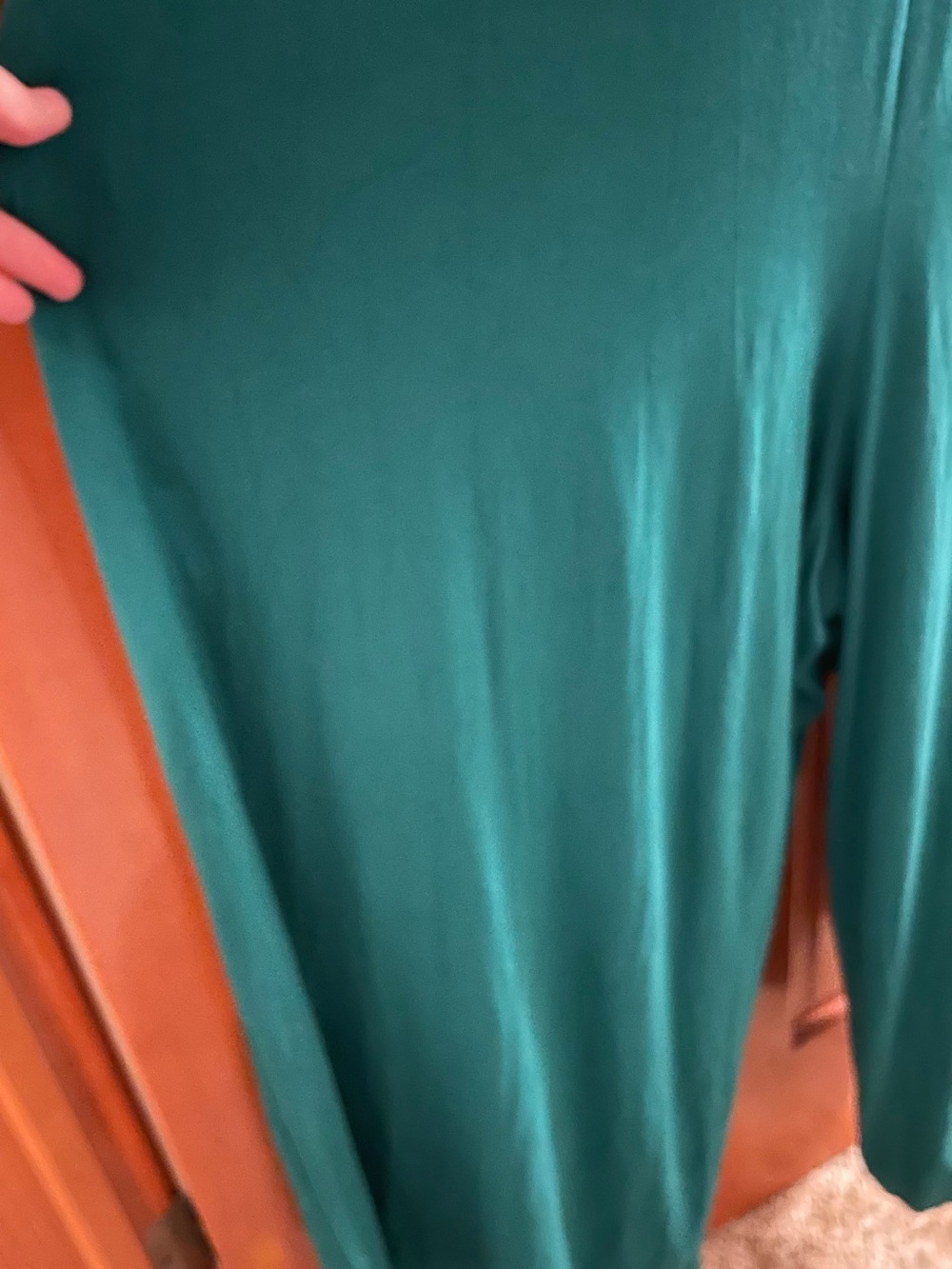 Ava & Viv Teal Green Wrap Jumpsuit - Picture 4 of 6